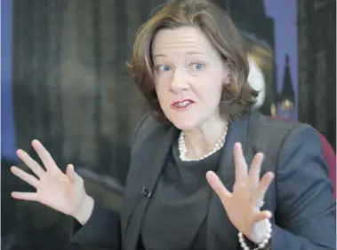  ?? FRED CHARTRAND/THE Canadian Press Files ?? Alberta Premier Alison Redford is unhappy that Ontario taxpayers funded a game showing a pipeline being blown up.