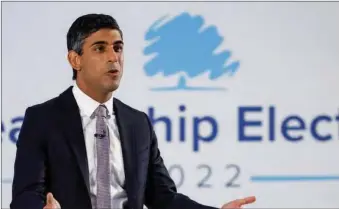  ?? PIC: THE MIRROR ?? Hot seat: British leader, Rishi Sunak inherited a teetering economy and frayed budget he took over the prime minister’s office a few months ago