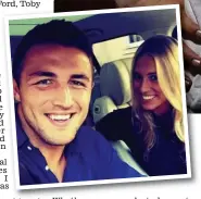  ??  ?? Team Burgess: Sam and his fiancée Phoebe thanked fans on his Instagram account