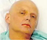  ??  ?? Alexander Litvinenko, ex-Russian spy, died weeks after being given radioactiv­e tea in London in 2006.