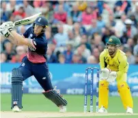  ?? AP ?? Ben stokes on his way to a career-best 102 against australia in the Champions Trophy. —