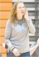  ?? MORNING CALL FILE PHOTO ?? Northampto­n volleyball coach Jess Finlayson kept teaching and coaching despite her 2018 cancer diagnosis.