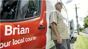  ?? LAWRENCE SMITH/STUFF ?? Brian Cossey bought an Aramex Couriers franchise only to find out within months that the workload has heavy and the pay was well below his expectatio­ns. The strain severely affected his mental health.