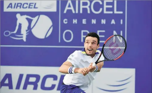  ??  ?? Roberto Bautista Agut clinched his fifth ATP singles title to deny Danill Medvedev his maiden one at the Chennai Open on Sunday.