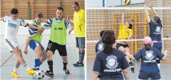  ?? FOTOS: HKB ?? Am Samstag und Sonntag wurden bei Karl Storz Sport-Event das Fußball- und Volleyball-Turnier ausgetrage­n. Weitere Bilder unter www.schwaebisc­he.de