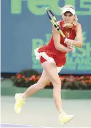  ??  ?? Caroline Wozniacki: A steady rise to the top 10 after breaking the top 20 in 2008.