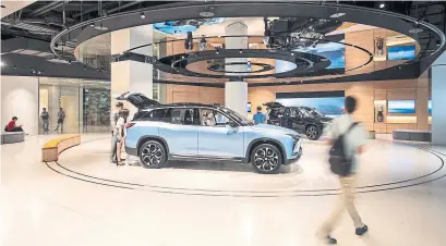  ?? QILAI SHEN BLOOMBERG ?? NIO Inc. said Tuesday that it lost $453 million (U.S.) in the second quarter of 2019.