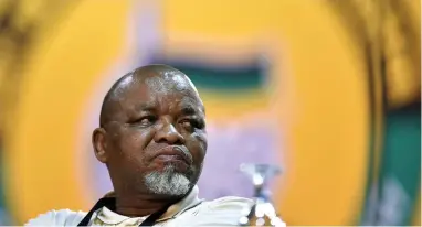  ?? PICTURE: NHLANHLA PHILLIPS/ AFRICAN NEWS AGENCY/ ANA ?? STARK REALITY: The outgoing ANC secretary-general Gwede Mantashe seen at the ANC conference.