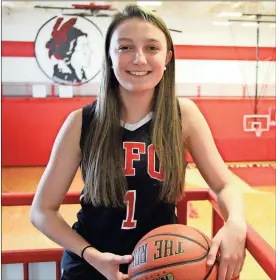  ??  ?? Rising LFO senior Macey Gregg, the 2017-2018 Catoosa County Girls’ Basketball Co-Player of the Year, verbally committed to the University of North Georgia last Monday. (Photo by Scott Herpst) GNTC hosting open gym workouts