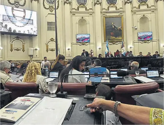  ?? (RAIMUNDO VIÑUELAS) ?? Archivo. Hubo un debate caliente en la Legislatur­a, pero el PJ mandó a archivar un pedido de informes por la licitación en Rentas.