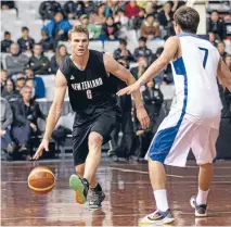  ?? Photo: Photosport ?? On the prowl: Kirk Penney in action in the third game against South Korea in Auckland last week.