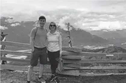  ?? CONTRIBUTE­D ?? Jordan Naterer is pictured with his mother, Josie Naterer, last year in British Columbia. Jordan, who lived for close to a decade in St. John’s, has been missing in B.C. since Oct. 10, and his parents are frantic to find him.