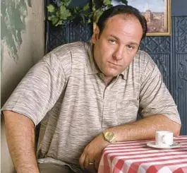  ?? HBO ?? James Gandolfini is seen as mob boss Tony Soprano in Season 1 of“The Sopranos.”