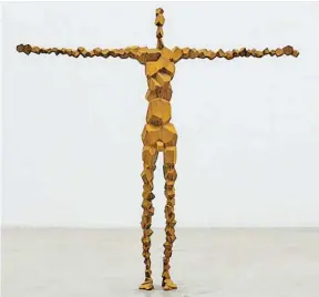  ?? BILD: SN/WHITE/GAL. ROPAC ?? Hier ist kein Weg, sagt die Figur von Antony Gormley.