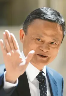  ?? Foto: Thibault Camus, dpa ?? Milliardär Jack Ma ist weiterhin verschwund­en.