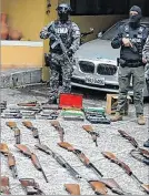  ?? ?? Caso. En enero encontraro­n un arsenal de armas en Cumbayá.