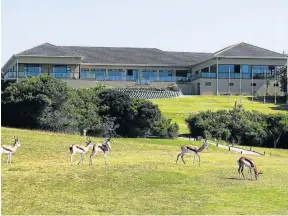 ??  ?? GAME OR TWO: The Royal Port Alfred Golf Club’s panoramic views