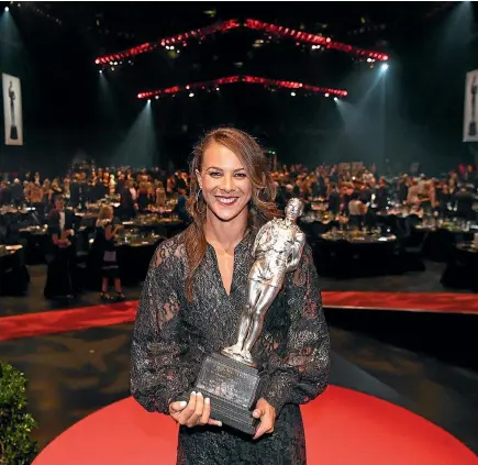  ?? PHOTO: PHOTOSPORT ?? Lisa Carrington enjoyed a successful night at Halberg Awards in Auckland on Thursday, winning the sportswoma­n and supreme awards.