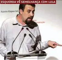  ??  ?? Guilherme Boulos, que será lançado candidato à Presidênci­a pelo PSOL hoje, é coordenado­r do MTST