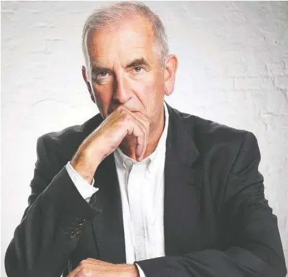 ?? NICK GREGAN ?? Author Robert Harris's latest book is a work of fiction, but when it comes to the details of the carnage inflicted on Londoners by the Nazis in November 1944, the book rests on a foundation of documentar­y authentici­ty. Harris says he likes working from a basis of fact.