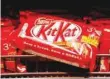  ?? — Reuters ?? A Kitkat chocolate bar is pictured in the supermarke­t of Nestle headquarte­rs in Vevey.