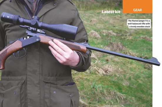  ??  ?? The Haenel Jaeger 9 is a well-balanced rifle with a lovely wooden stock