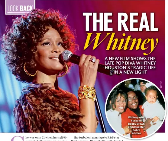  ??  ?? Whitney withhusban­d Bobby Brown and daughter Bobbi Kristina