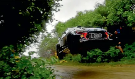  ?? PHOTO: GETTY IMAGES ?? Hayden Paddon of New Zealand and Sebastian Marshall of Britain compete in Rally Poland.