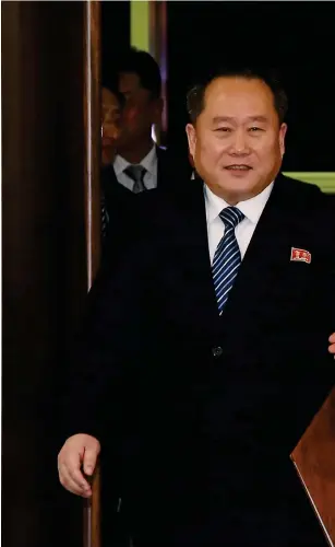  ??  ?? MÖTE. Sydkoreas enhetsmini­ster Cho Myoung-gyon mötte den nordkorean­ska