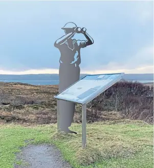  ??  ?? BLAZING A TRAIL: Figures will be installed at viewing points around the loch to commemorat­e its place in the military and naval history of the Second World War