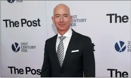 ?? PHOTO BY BRENT N. CLARKE — INVISION — AP, FILE ?? Jeff Bezos attends the premiere of “The Post” at The Newseum in Washington.