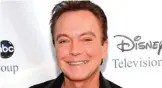  ?? — AP ?? This file photo shows actor-singer David Cassidy, best known for his role as Keith Partridge on "The Partridge Family," arrives at the ABC Disney Summer press tour party in Pasadena, Calif.