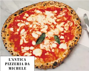  ?? ?? Serious dough: there is no doubting the quality of the pizza at Da Michele, but the London branch has the whiff of a chain in the making about it