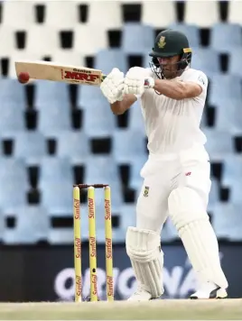  ?? Picture: AP ?? IN CONTROL: South Africa’s AB de Villiers shows the kind of applicatio­n the team will need more of at Centurion today.