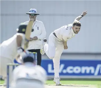  ?? ?? FINGERS CROSSED: Injury restricted Yorkshire bowler Matt Milnes to just two appearance­s last season but he is fully fit and available for selection against Leicesters­hire a week today.