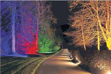  ?? ?? MAGICAL: The event will see the castle gardens illuminate­d by vivid light installati­ons.