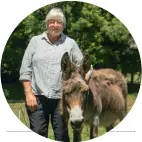  ??  ?? Who: Pauline Sainsbury (pictured with Rosie) What: Mamaku Rehoming and Rescue Centre Land: 4ha (10 acres) Where: Mamaku, 20 minutes north-west of Rotorua Web: www.donkey-mule-trust. org.nz/Mamaku