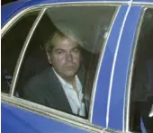  ?? ASSOCIATED PRESS FILE PHOTO ?? John Hinckley Jr. arrives at U.S. District Court in Washington on Nov. 18, 2003. A judge said Hinckley, who attempted to assassinat­e President Ronald Reagan, will be allowed to leave a Washington mental hospital.