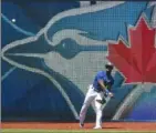  ?? Nathan Denette/The Canadian Press via AP ?? Toronto Blue Jays outfielder Jonathan Davis during live batting practice July 20 at baseball training camp in Toronto.