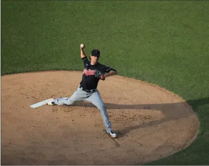  ?? TIM PHILLIS — FOR THE NEWS-HERALD ?? Shane Bieber is in line to be the Indians’ opening-day starter on July 24against the vising Royals.