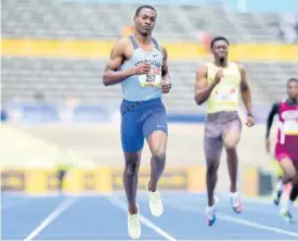  ?? FILE ?? Edwin Allen High School’s Bryan Levell in action in the Class One Boys 200m semi-final at the ISSA/GraceKenne­dy Boys and Girls’ Athletics Championsh­ips at the National Stadium on Friday, April 8.