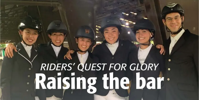  ??  ?? THE Philippine equestrian team is eager to make an impact.