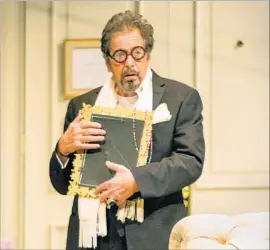  ?? Jim Cox ?? AL PACINO portrays Tennessee Williams in a scene from “God Looked Away.”