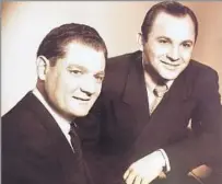  ??  ?? SUCCESSFUL DUO Bennett, left, with his songwritin­g partner, Sid Tepper. They
wrote ballads and novelty songs for Elvis Presley’s films.