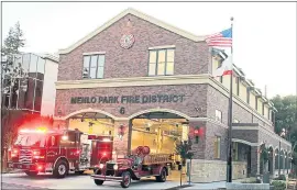 ?? PETER MOOTZ — ACTION PHOTOGRAPH­Y ?? Menlo Park Fire Protection District opened a rebuilt Station 6 at 700 Oak Grove Ave. in Menlo Park on June 19.