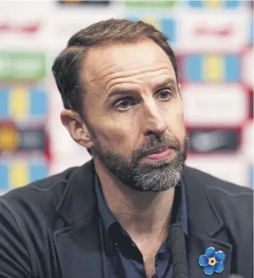 ?? ?? Manager Gareth Southgate at Wembley yesterday to announce his latest England squad