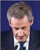  ??  ?? Nicolas Sarkozy, dimanche soir.