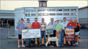  ?? Contribute­d ?? Ben Williams, Gordon County 4-H goat exhibitor, with his State Grand Champion market goat.