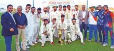  ?? Courtesy: Organisers ?? Heriot Watt team pose with the Maxtalent MGS Pride Cup Pan UAE Inter-University tournament.