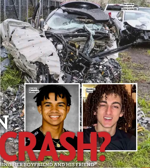  ?? ?? Davion Flanagan
Dominic Russo
The vehicle
became a crime scene